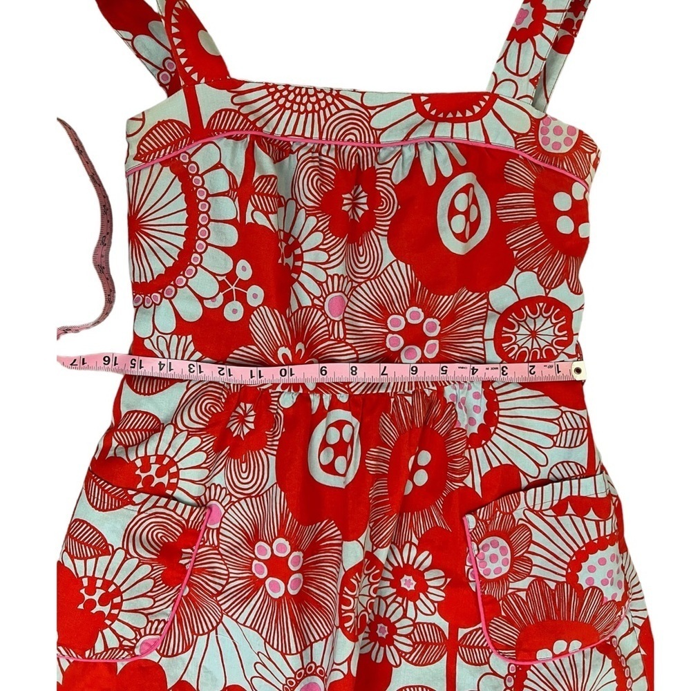 Marimekko floral knee length dress pockets - Picture 10 of 14
